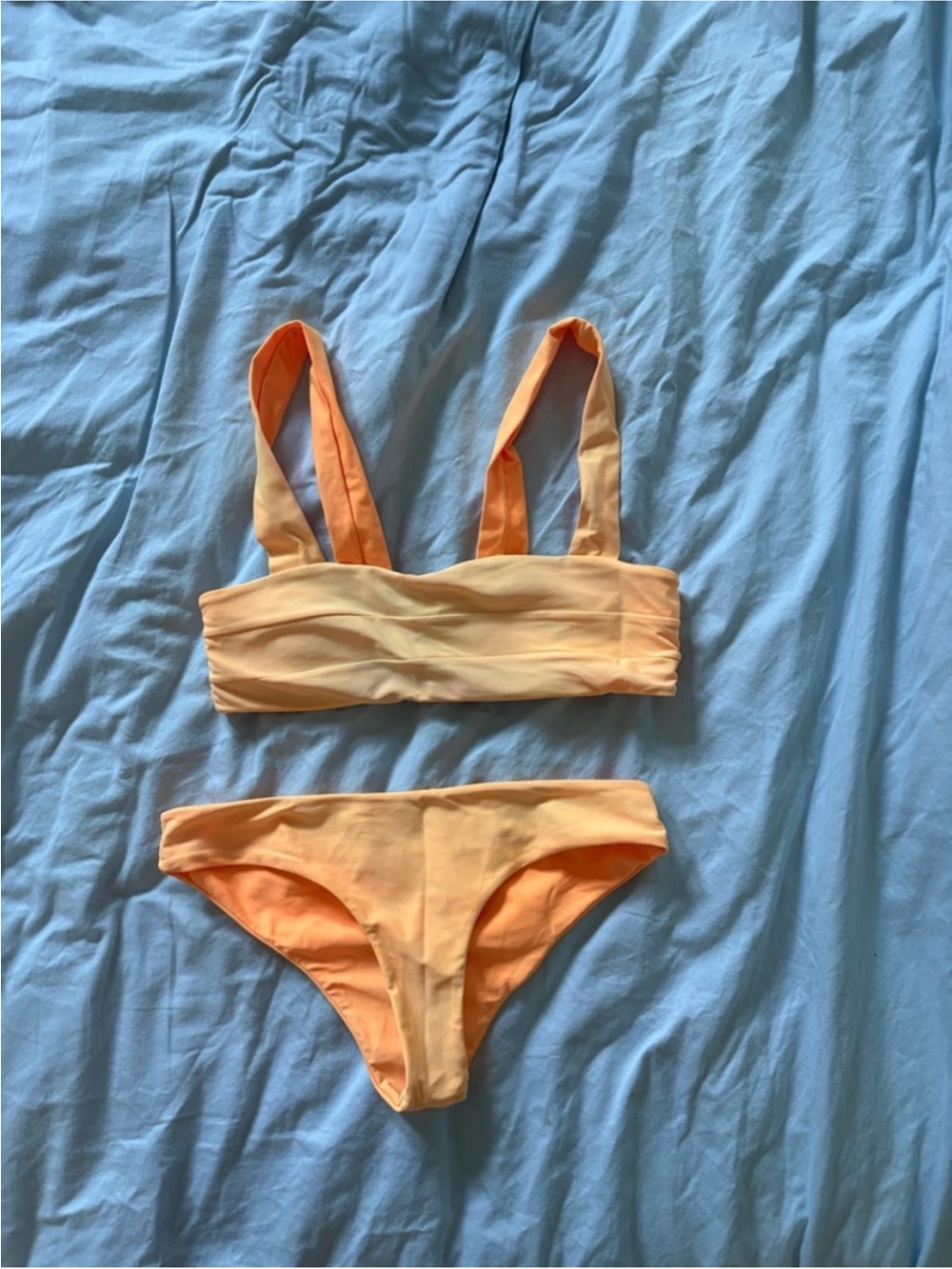 Zaful Peach to Orange Ombre Strappy small Bikini Set
